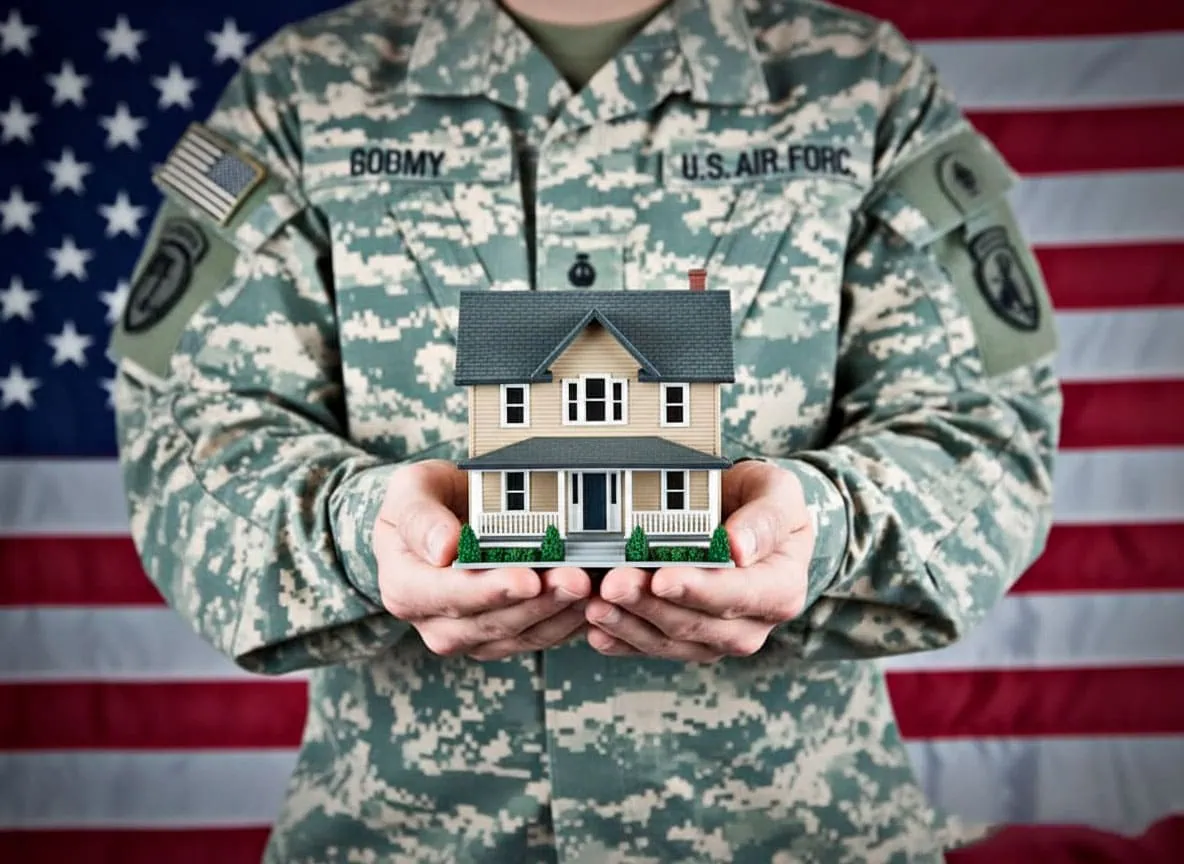 VA Loan Tampa - veteran with house